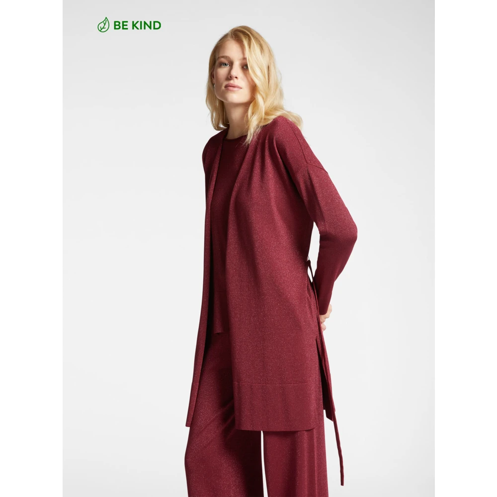 Elena Mirò Stijlvolle Maglia Top Red Dames