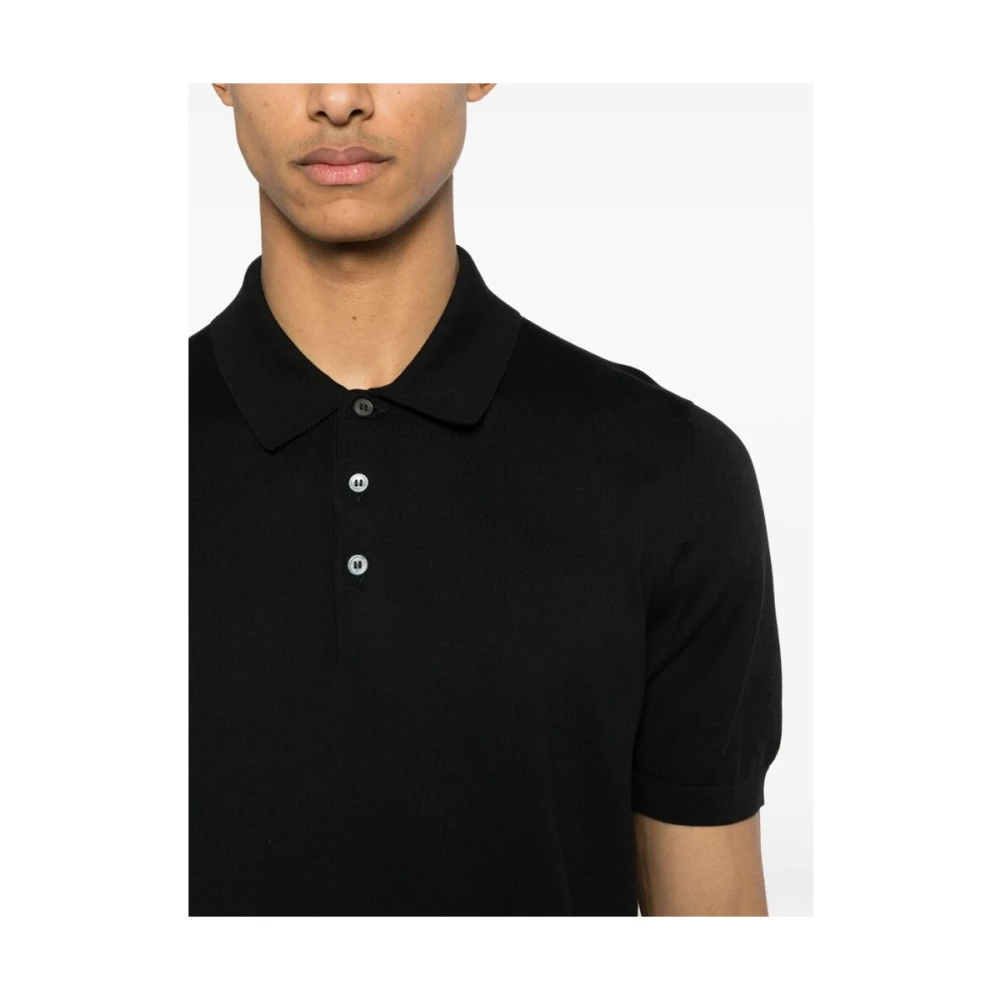 La Fileria Polo Shirts Black Heren