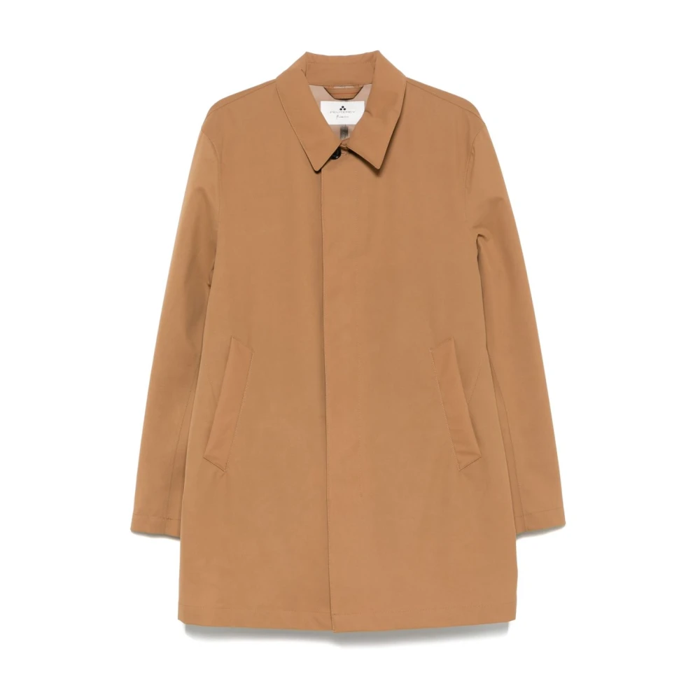 Peuterey Men's Beige Light Jackets, M, Coat With Button Fastening