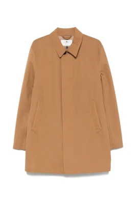 Beige Kappa med Knappstängning