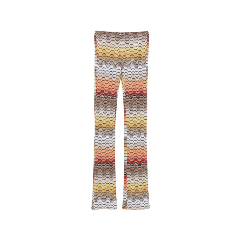 Missoni Pantalon Long À Motif Grec Femme Pantalons Multicolore 40 Fr