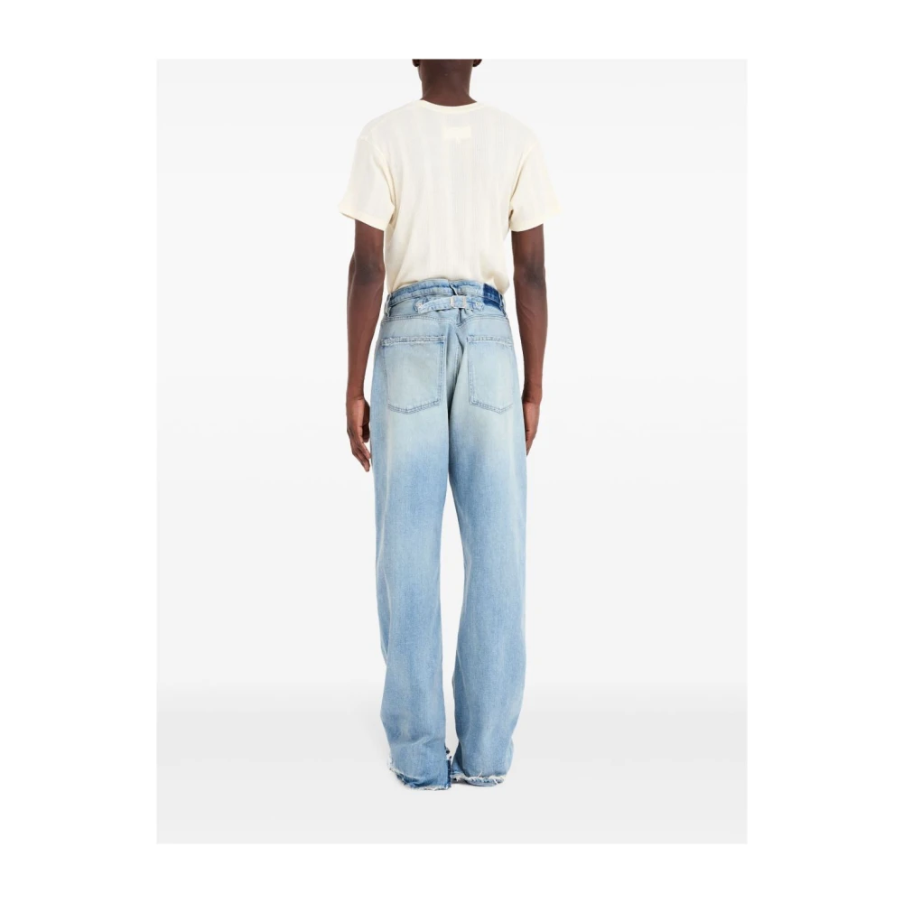 Maison Margiela Blauwe Denim Jeans Blue Heren
