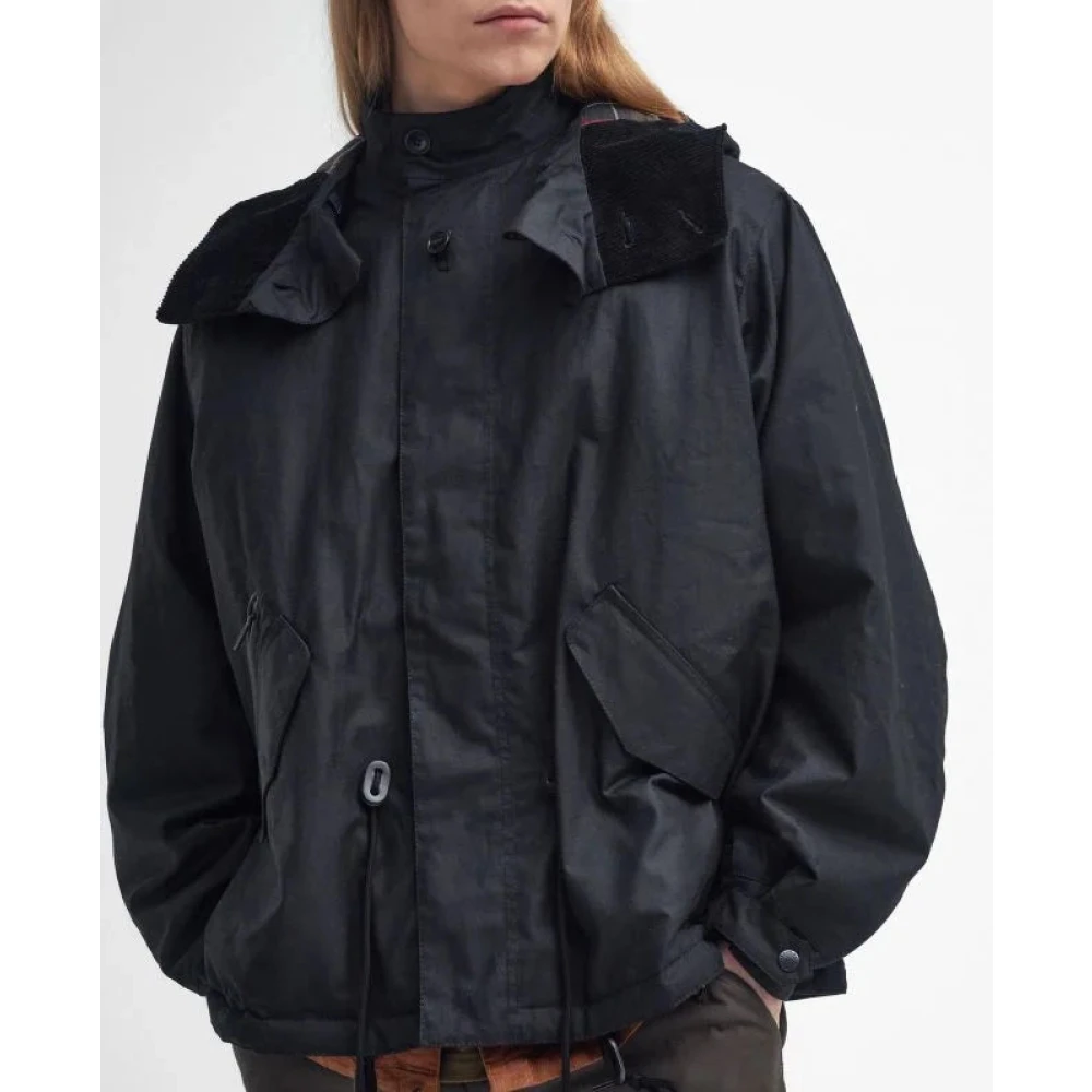 Barbour Klassieke Zwarte Gewaxte Parka Jas Black Heren