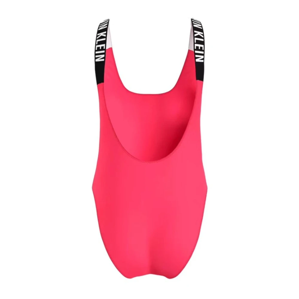 Calvin Klein Scoop Back Badpak Pink Dames