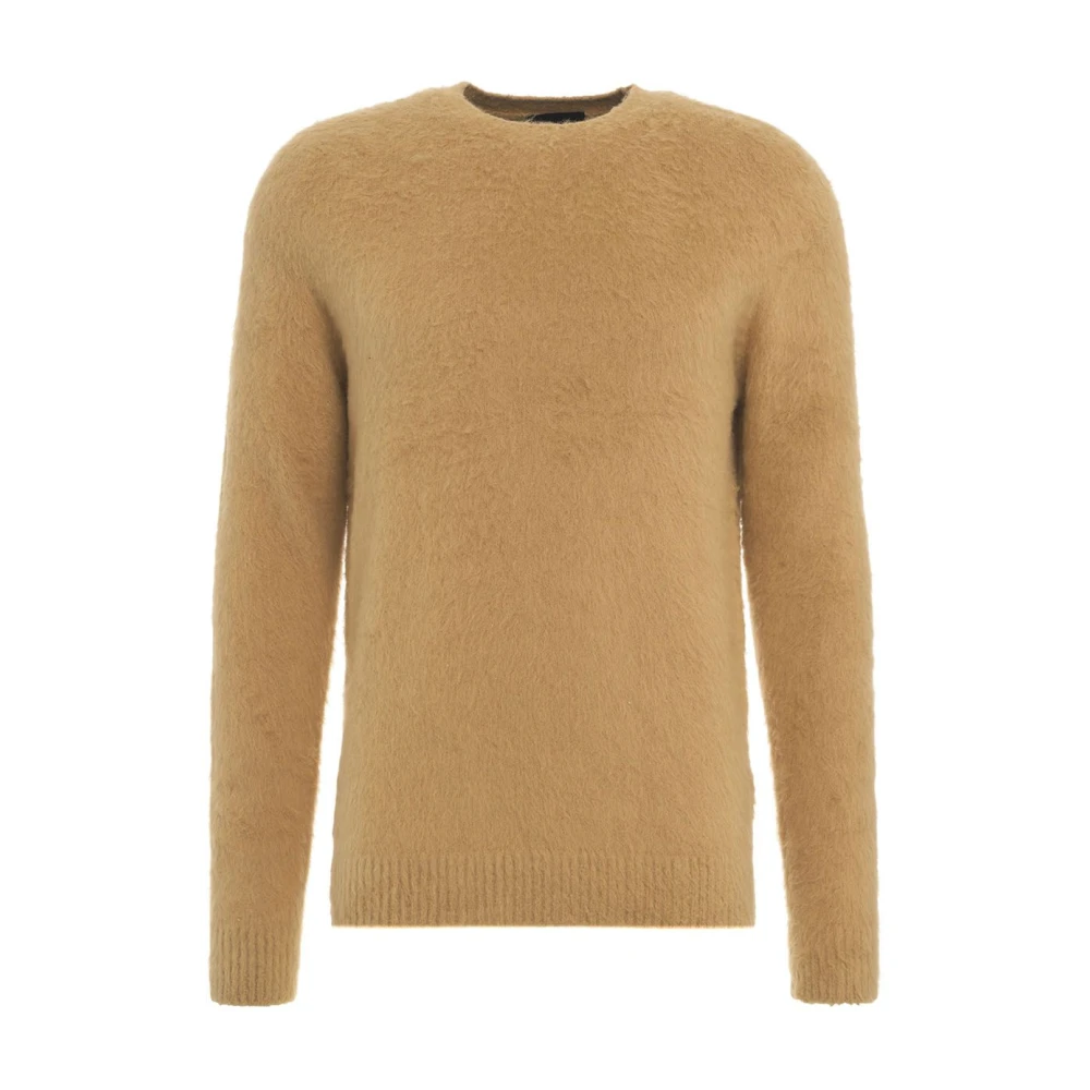 Roberto Collina Bruine Gebreide Trui Aw24 Handwas Brown Heren