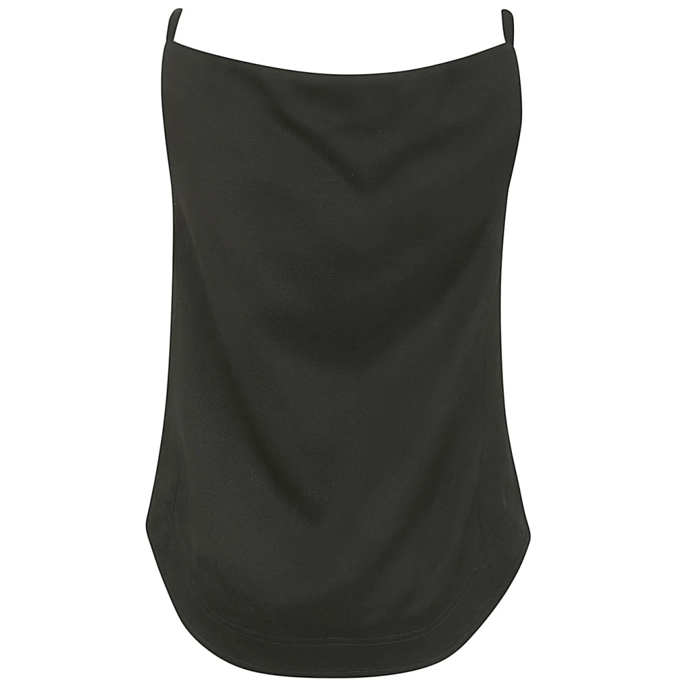 Loulou Studio Zwarte Mouwloze Top Black Dames
