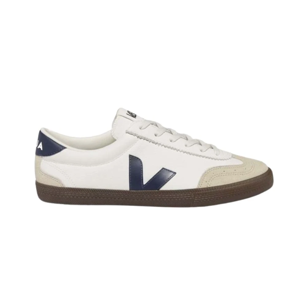 Veja Leren sneakers met blauwe details Multicolor Heren