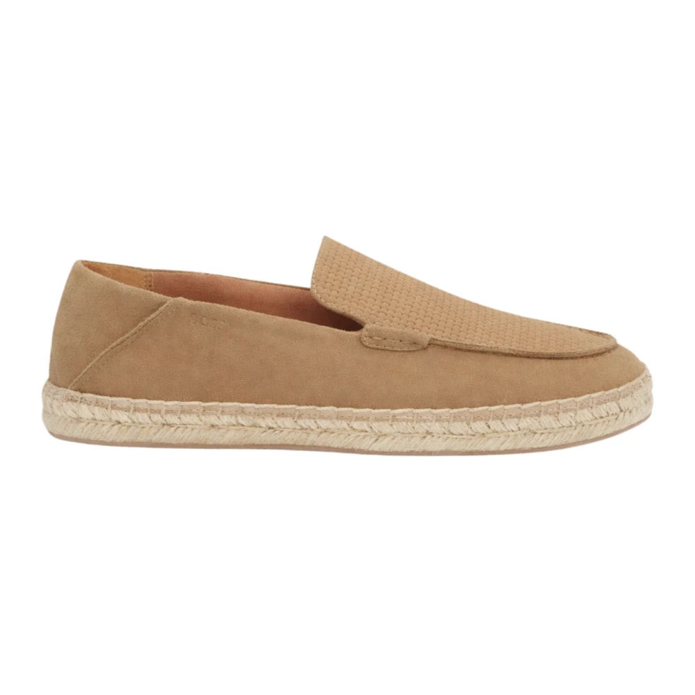 Boss Men's Beige Espadrilles, 6 Uk, Suede Espadrilles