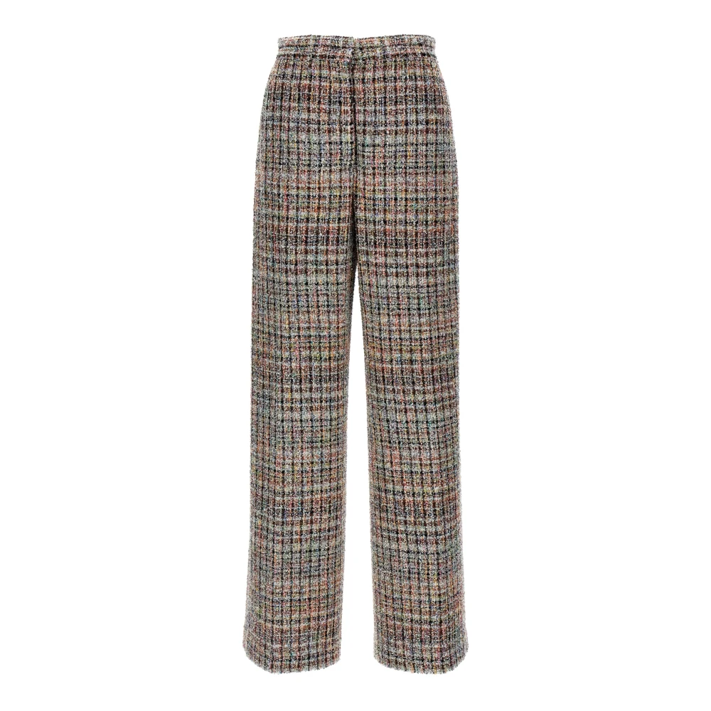 Missoni Femme Multicolor - Pantalon Bouclé À Carreaux Avec Sequins - Pantalons - E - Taille: 40 Fr