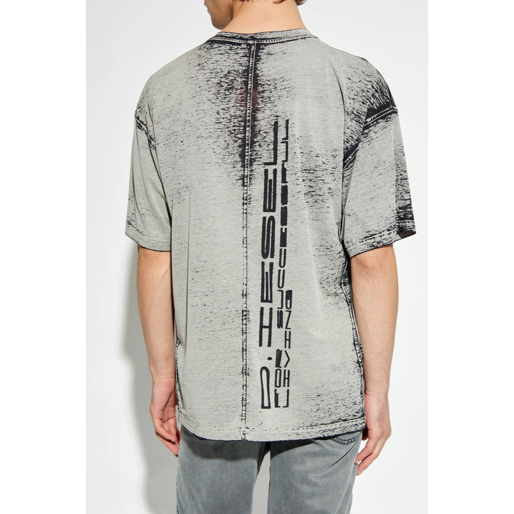 Diesel T-shirt T-Boxt-Dev Gray Heren
