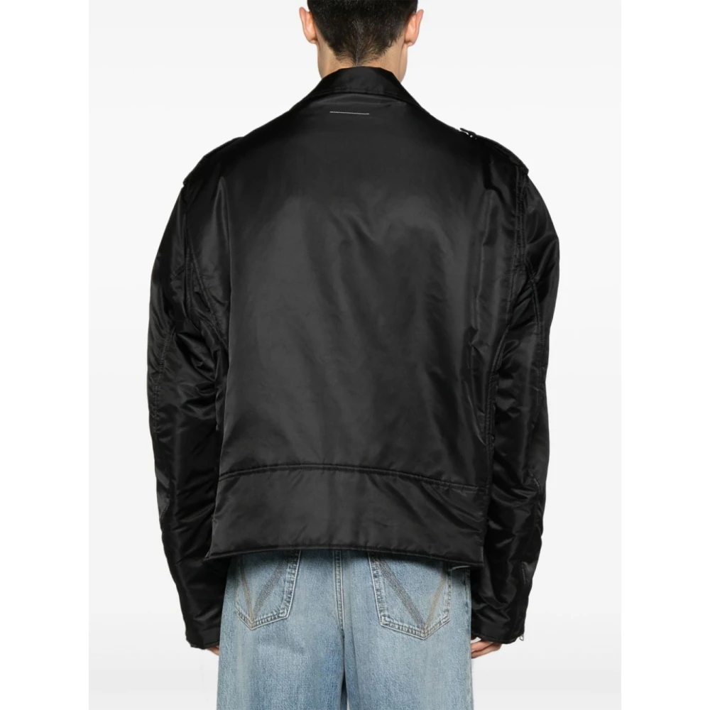 MM6 Maison Margiela Gewatteerd Bikerjack Black Heren