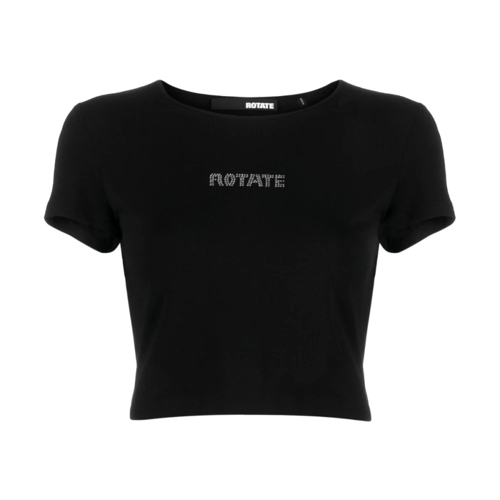 Rotate Birger Christensen T-Shirts Black Dames