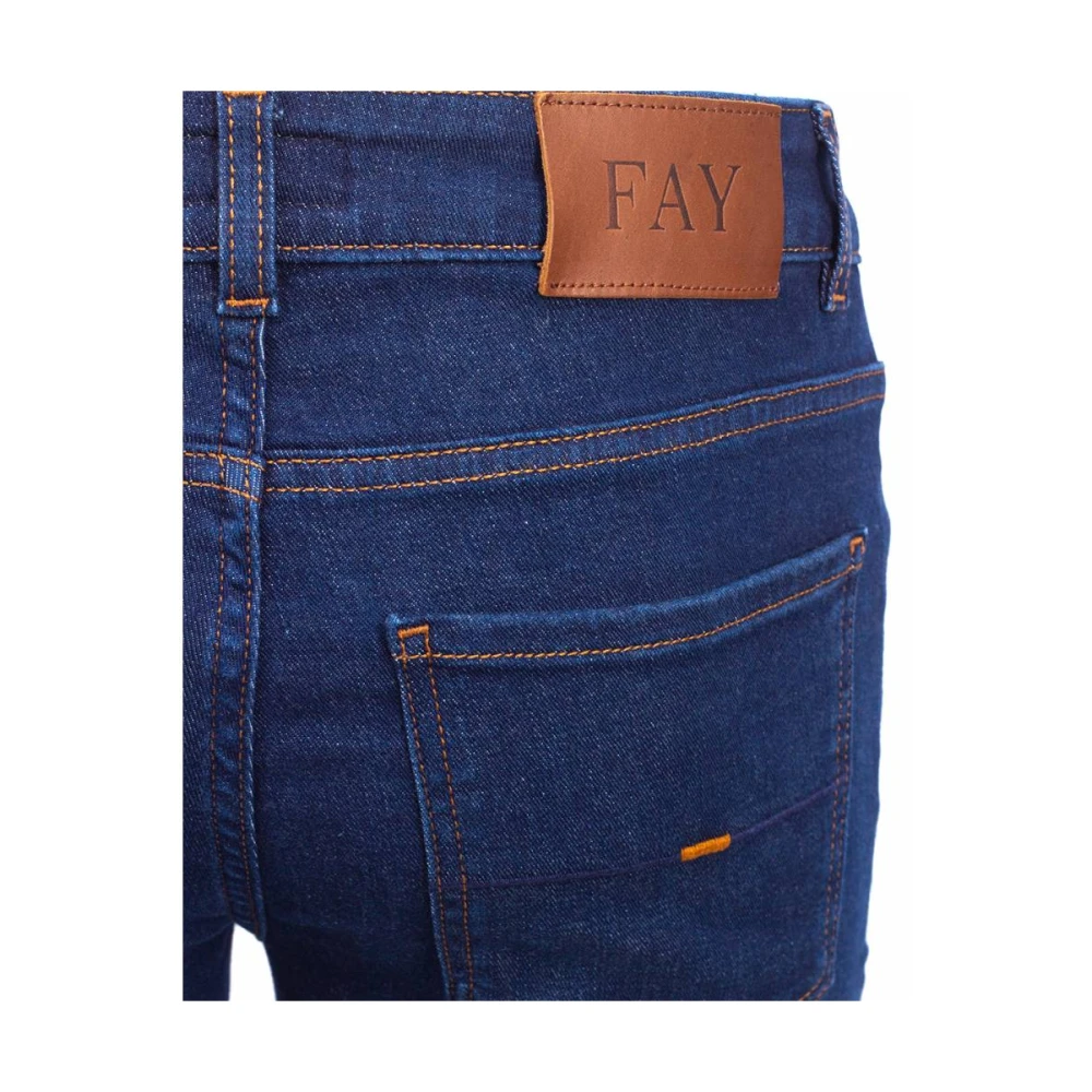 Fay Original Slim Fit Jeans Blue Heren