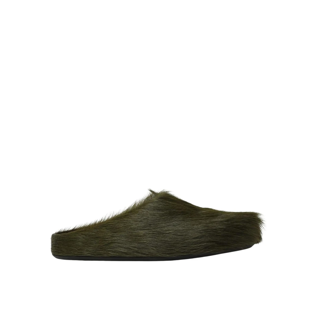 Marni Men's Green Comfortable Slip-On Loafers