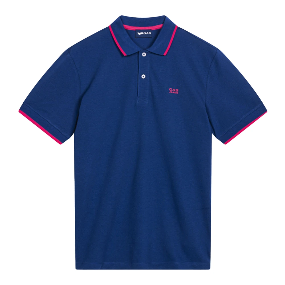 GAS Klassieke Moderne Heren Polo Shirt Blue Heren