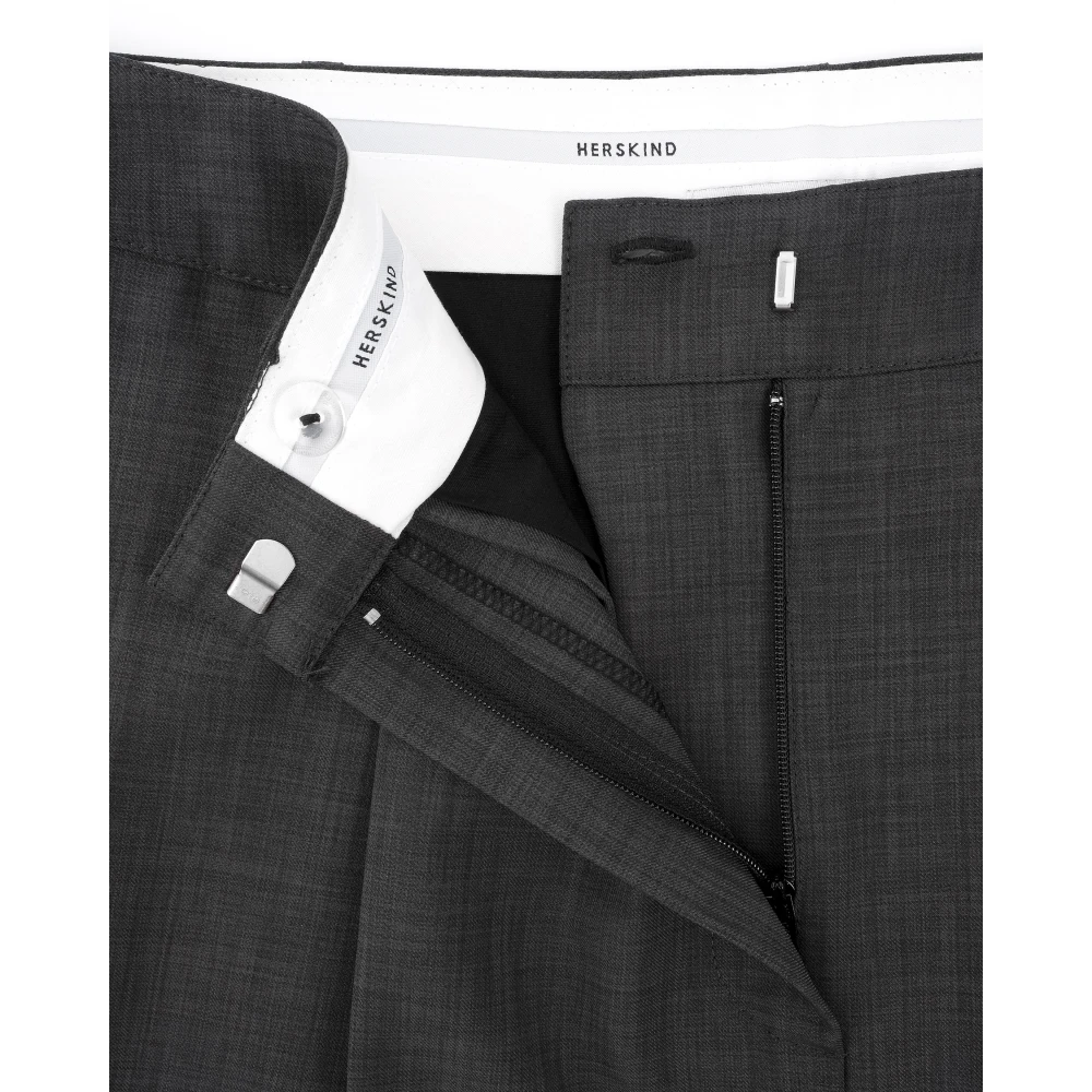 Birgitte Herskind Relaxed-Fit Geplooide Lange Broek Black Dames