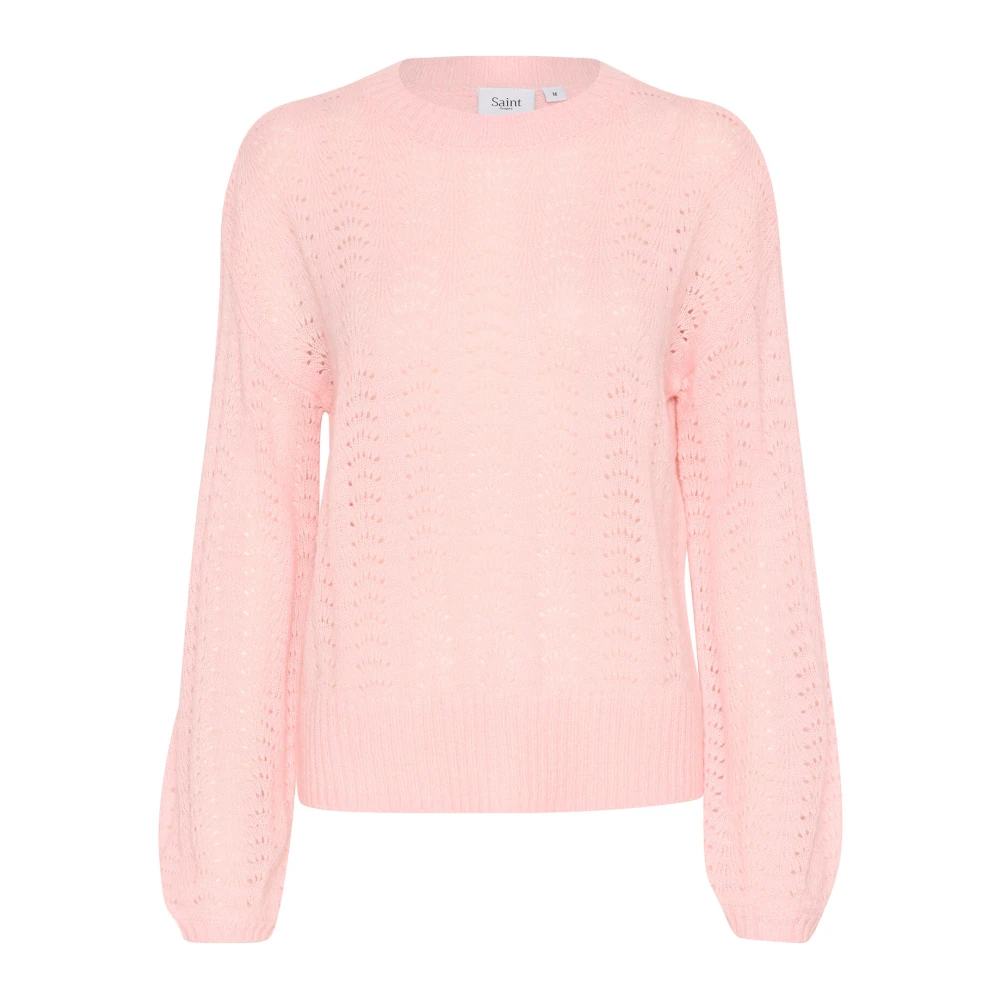 Saint Tropez Crescentsz Pullover Gebreid Tender Touch Pink Dames
