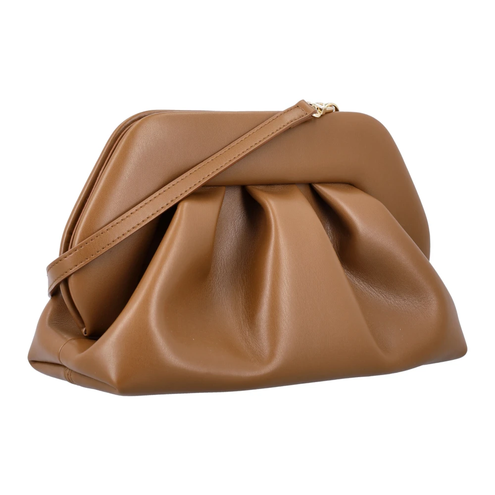 THEMOIRè Karamel Vegan Stof Clutch Handtas Brown Dames