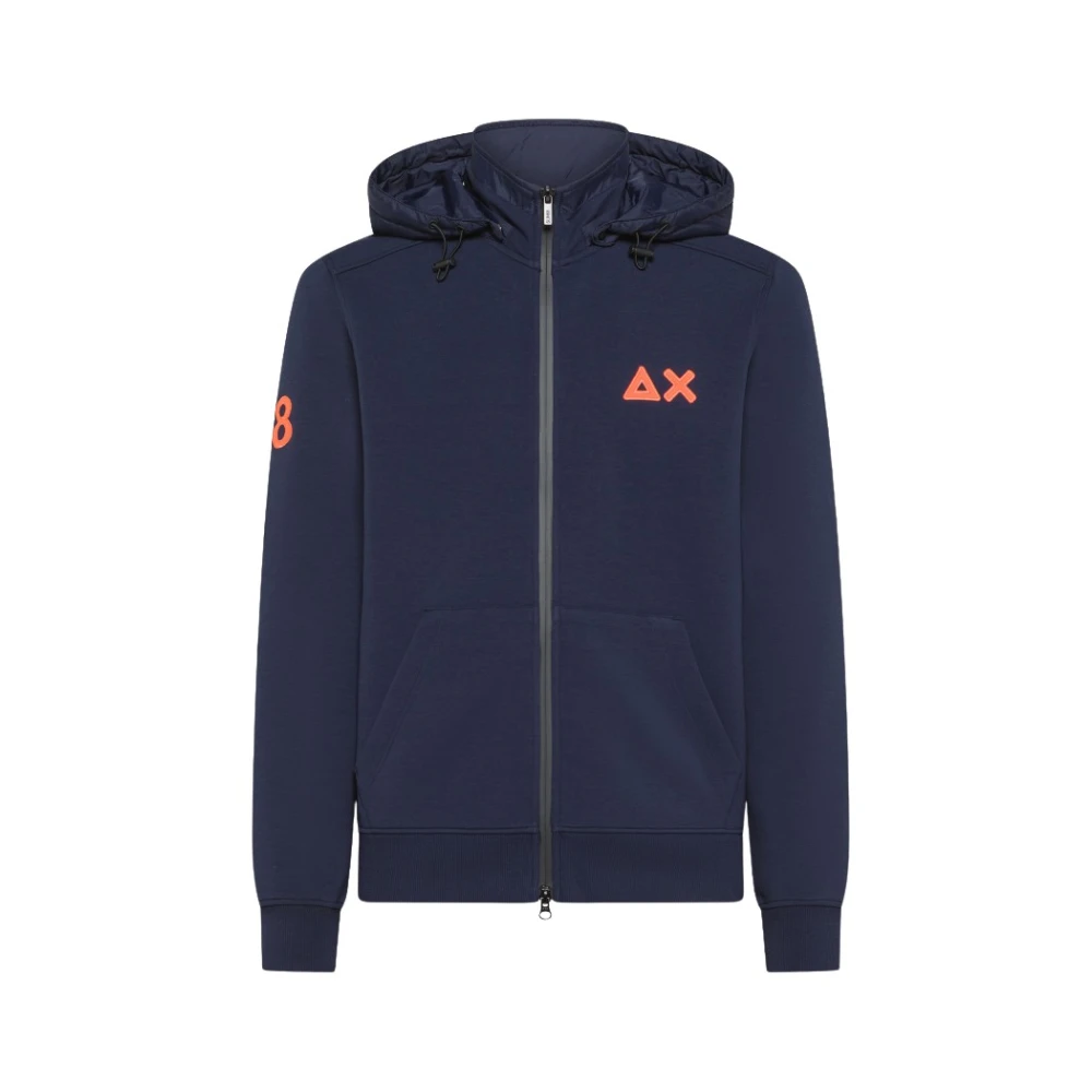 Sun68 Casual Sweatshirt Blue Heren