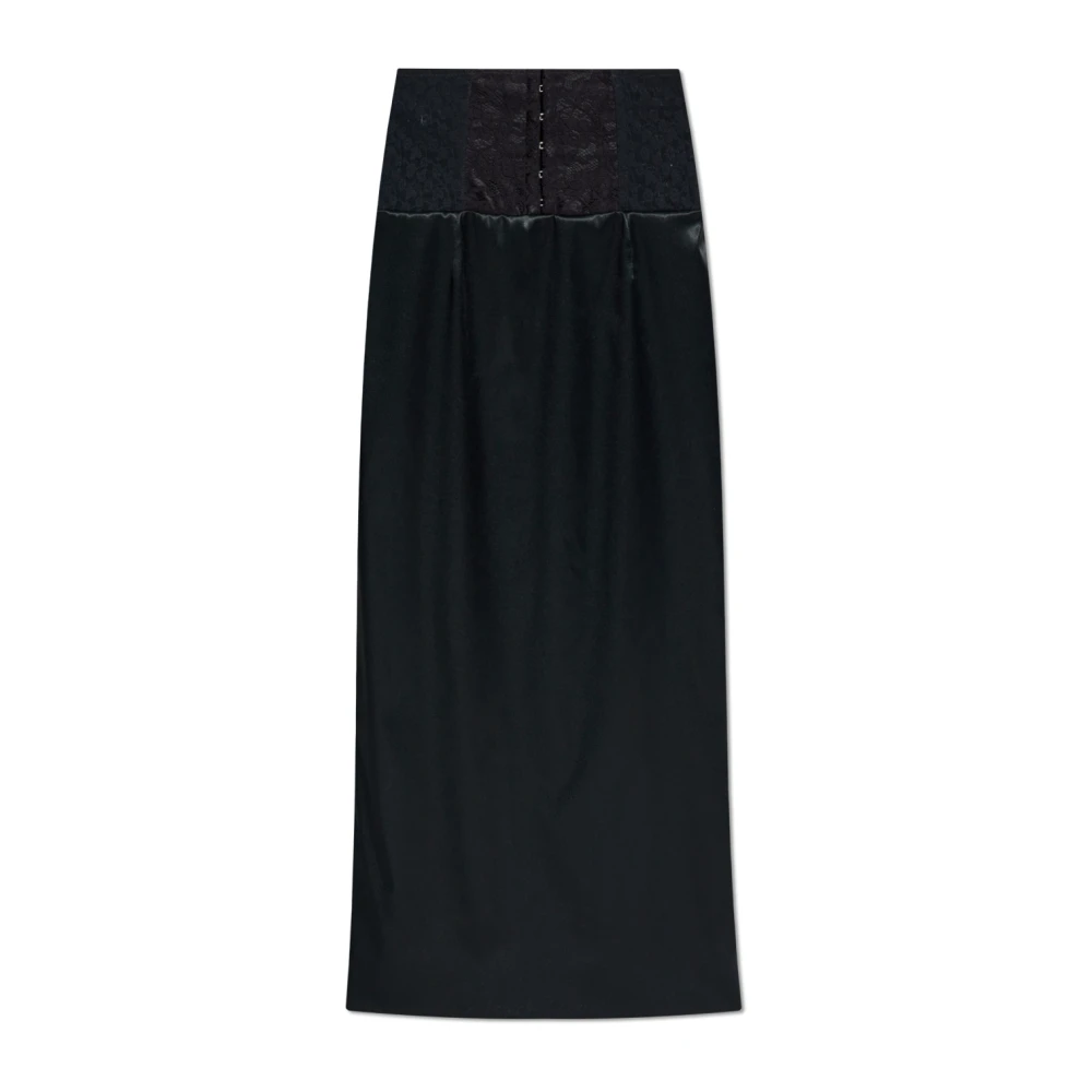 Dolce & Gabbana Mujer Negro - Falda De Satén - Skirts - S