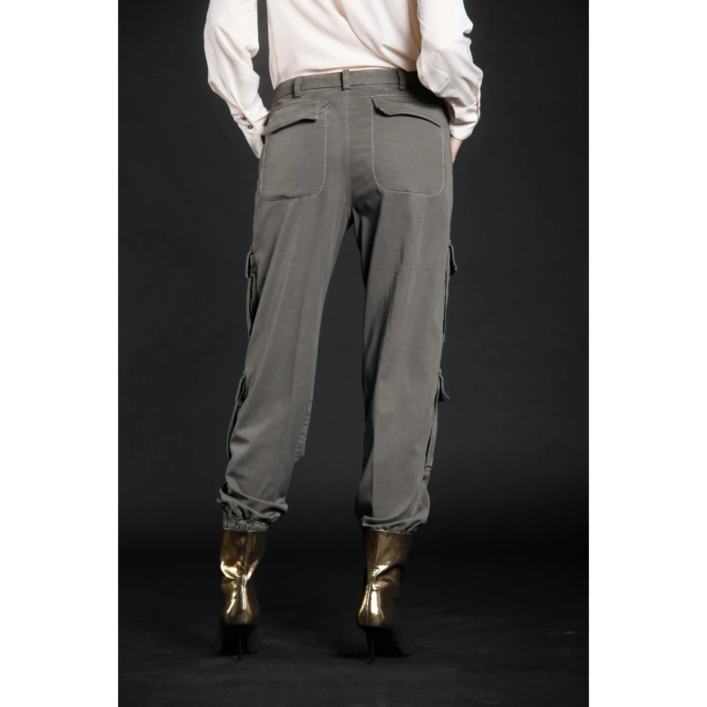Mason's Curvy Fit Cargo Broek Groen Green Dames