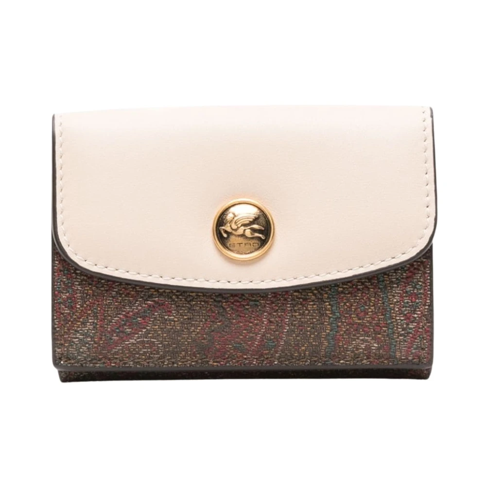 ETRO Beige Signature Paisley Portemonnee Beige Dames