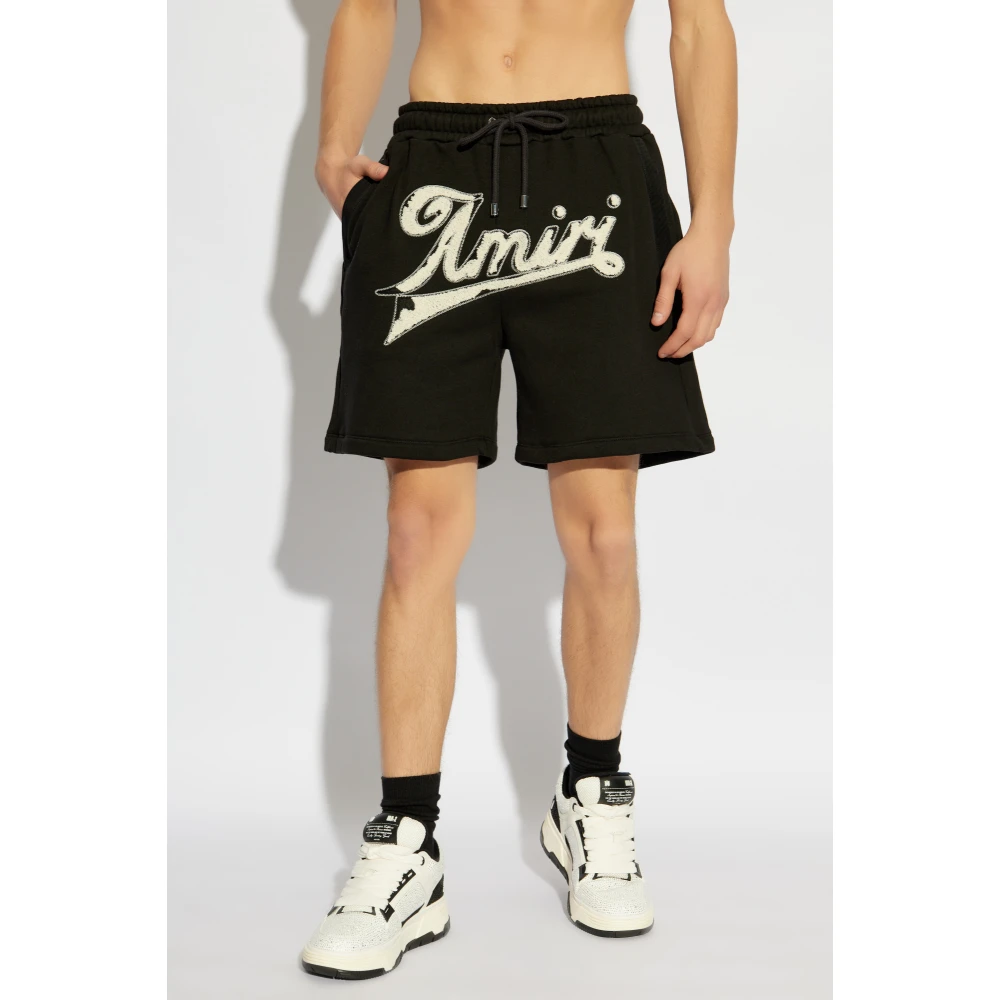 Amiri Logo shorts Black Heren
