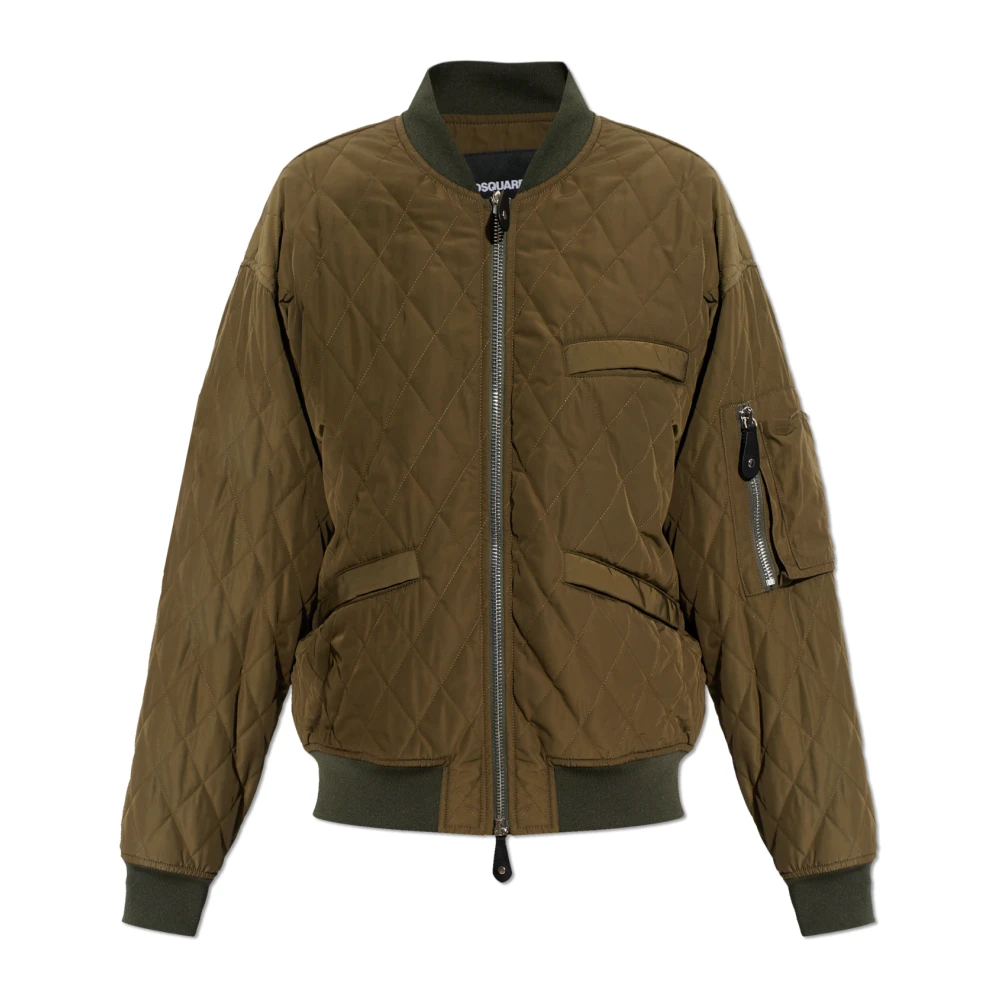 Dsquared2 Donna Verde - Insulated Bomber Jacket - Jackets - L