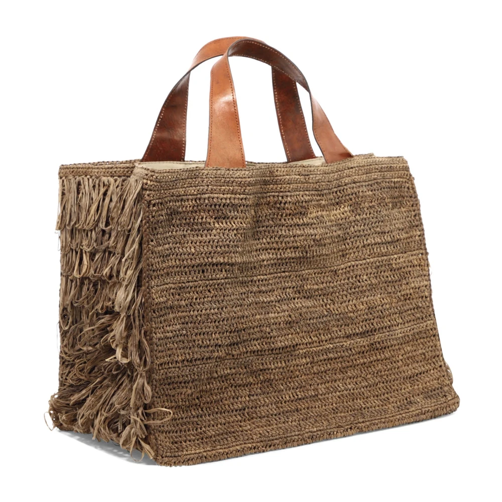 Ibeliv Onja Raffia Handtas Brown Dames