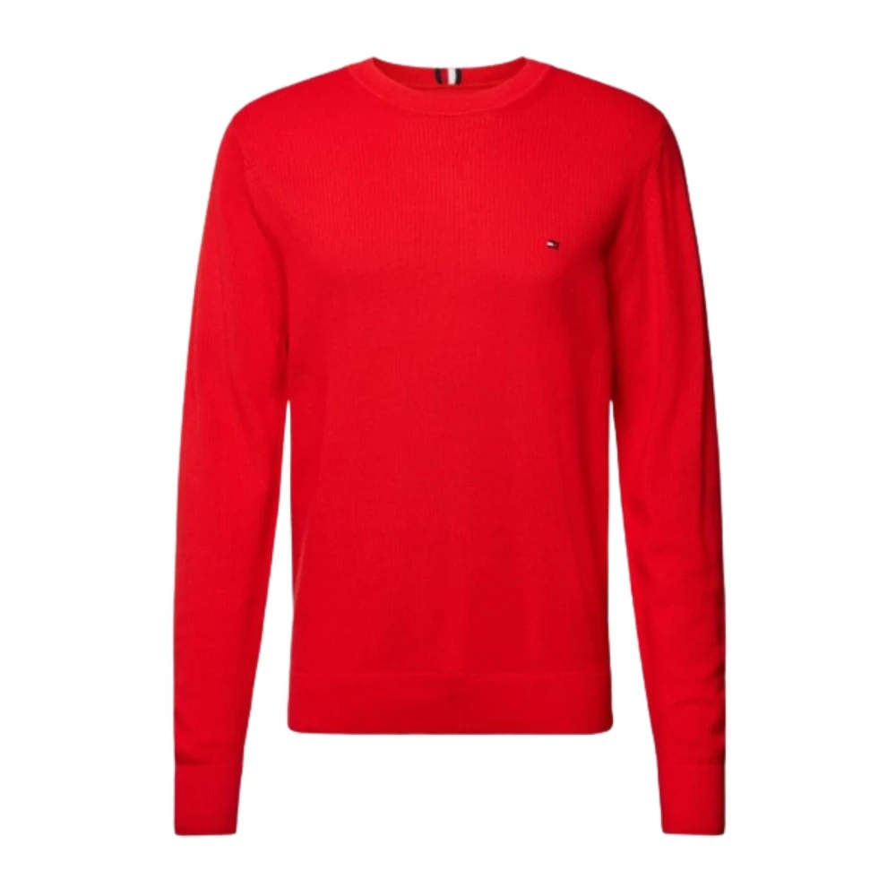 Tommy Hilfiger Heren Chain Ridge C-Hals Trui Red Heren