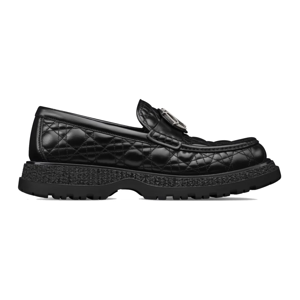 Dior Svart Läder Loafer Skor Ss22 Black, Dam