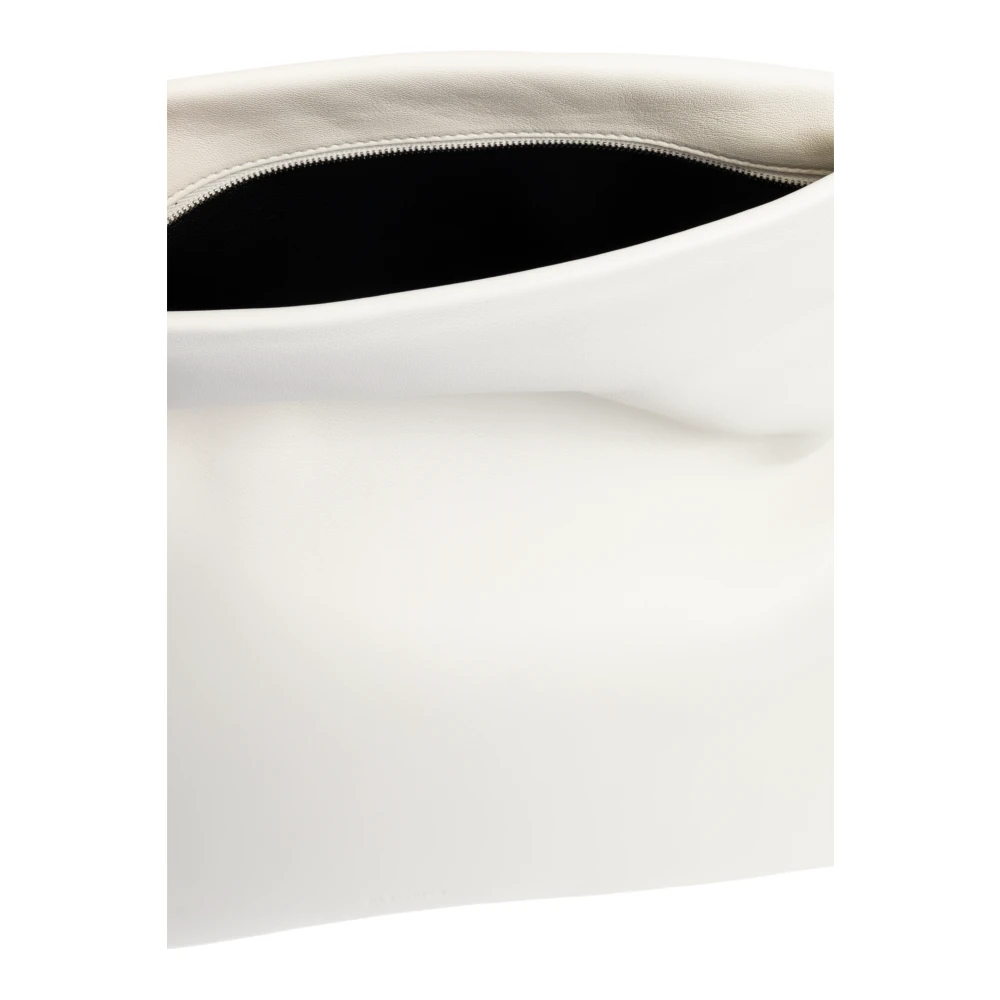 Jil Sander Leren clutch Jewel Zip Beige Dames