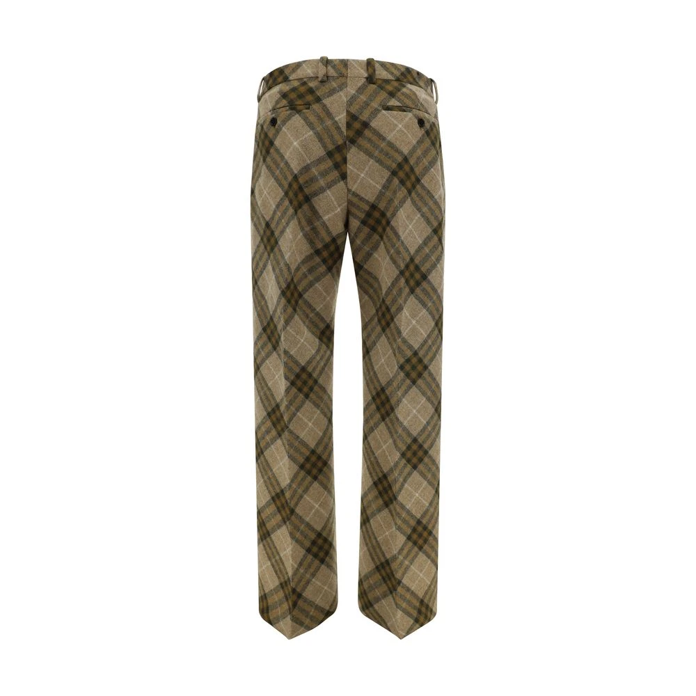 Burberry Geruite wollen broek Multicolor Heren