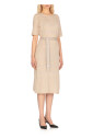 robe-beige-en-melange-coton-lurex