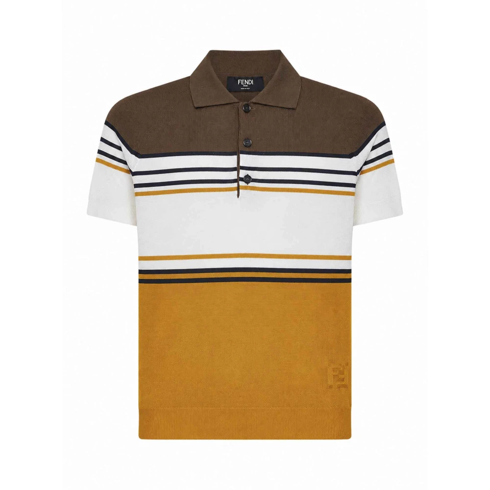 Fendi Multicolor Polo Shirt - Male - Polo Shirts - M - Tops