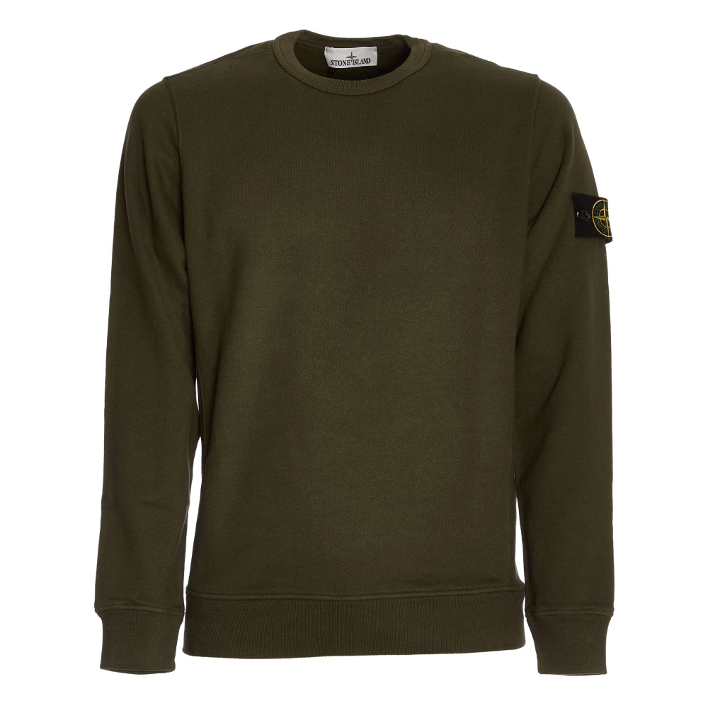 Stone Island Iconische Crew-Neck Sweatshirt Verde Aw24 Green Heren