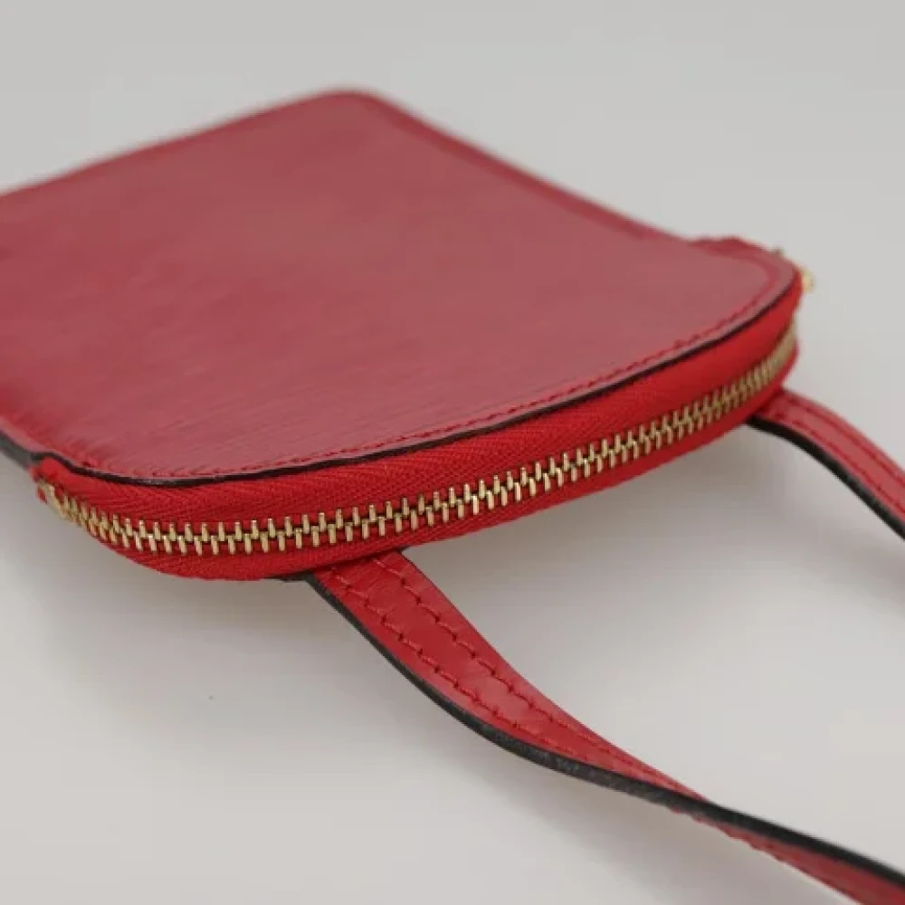 Louis Vuitton Vintage Pre-owned Leather pouches Red Dames