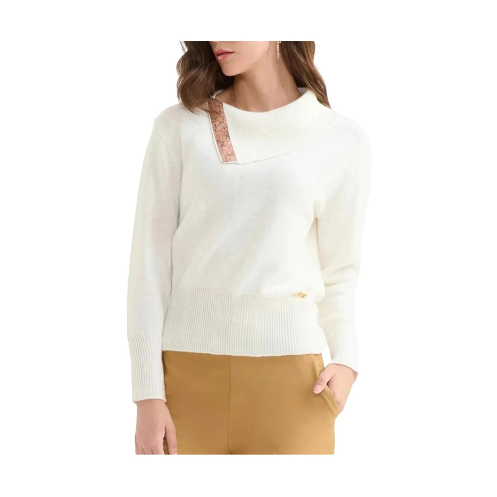 Alviero Martini 1a Classe Geo Map Witte Trui White Dames