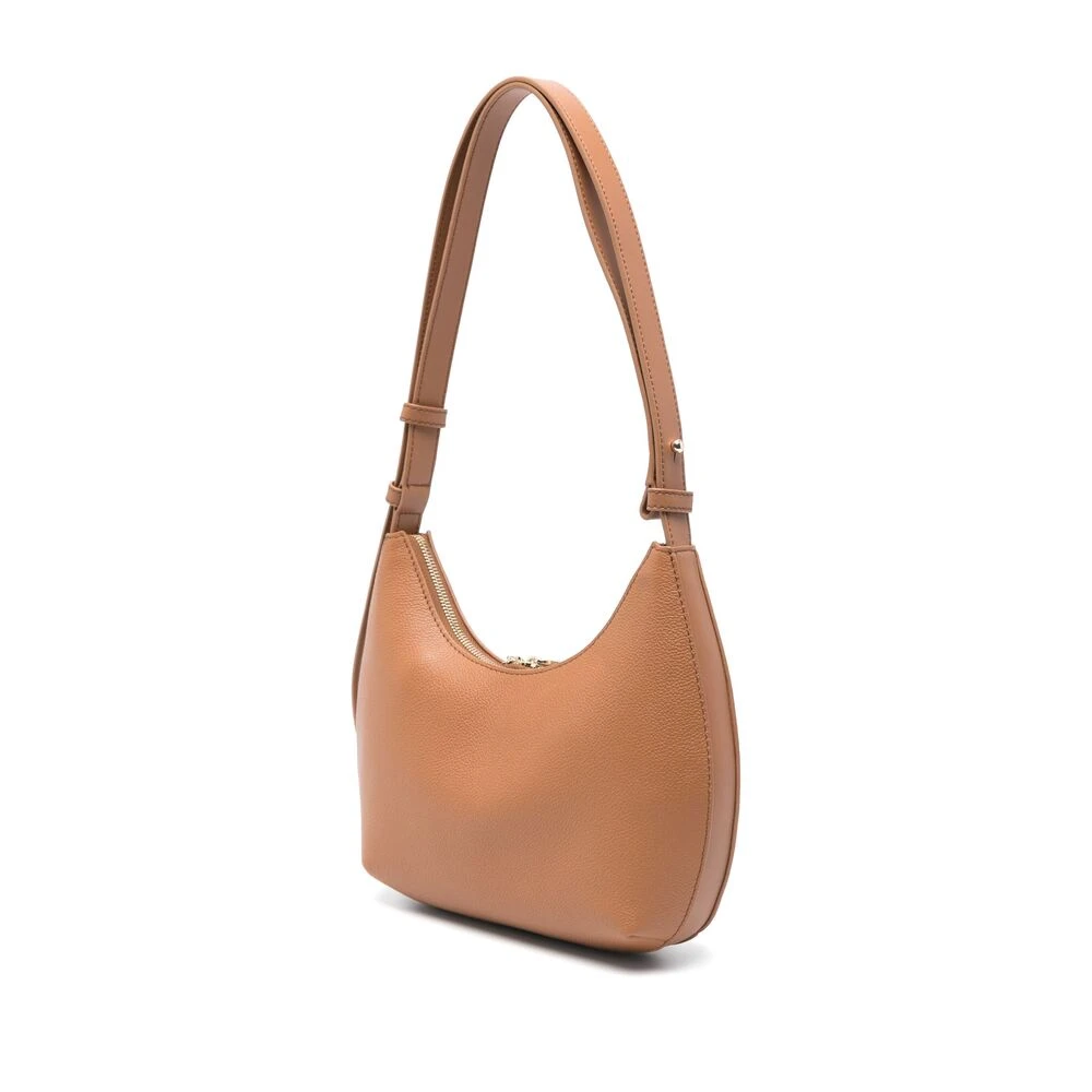 Furla Bruine Schoudertas Met Ritssluiting Brown Dames