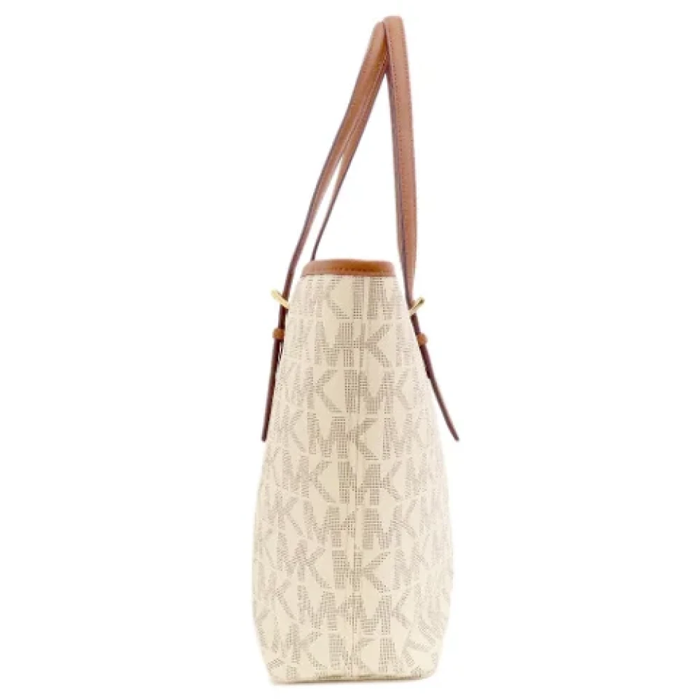 Michael Kors Pre-owned Canvas shoulder-bags Beige Dames