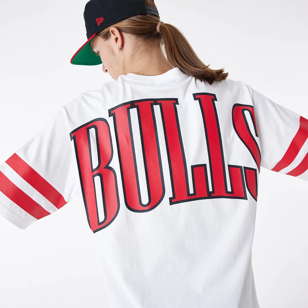 new era Chicago Bulls NBA Arch Grafisch T-shirt White Heren