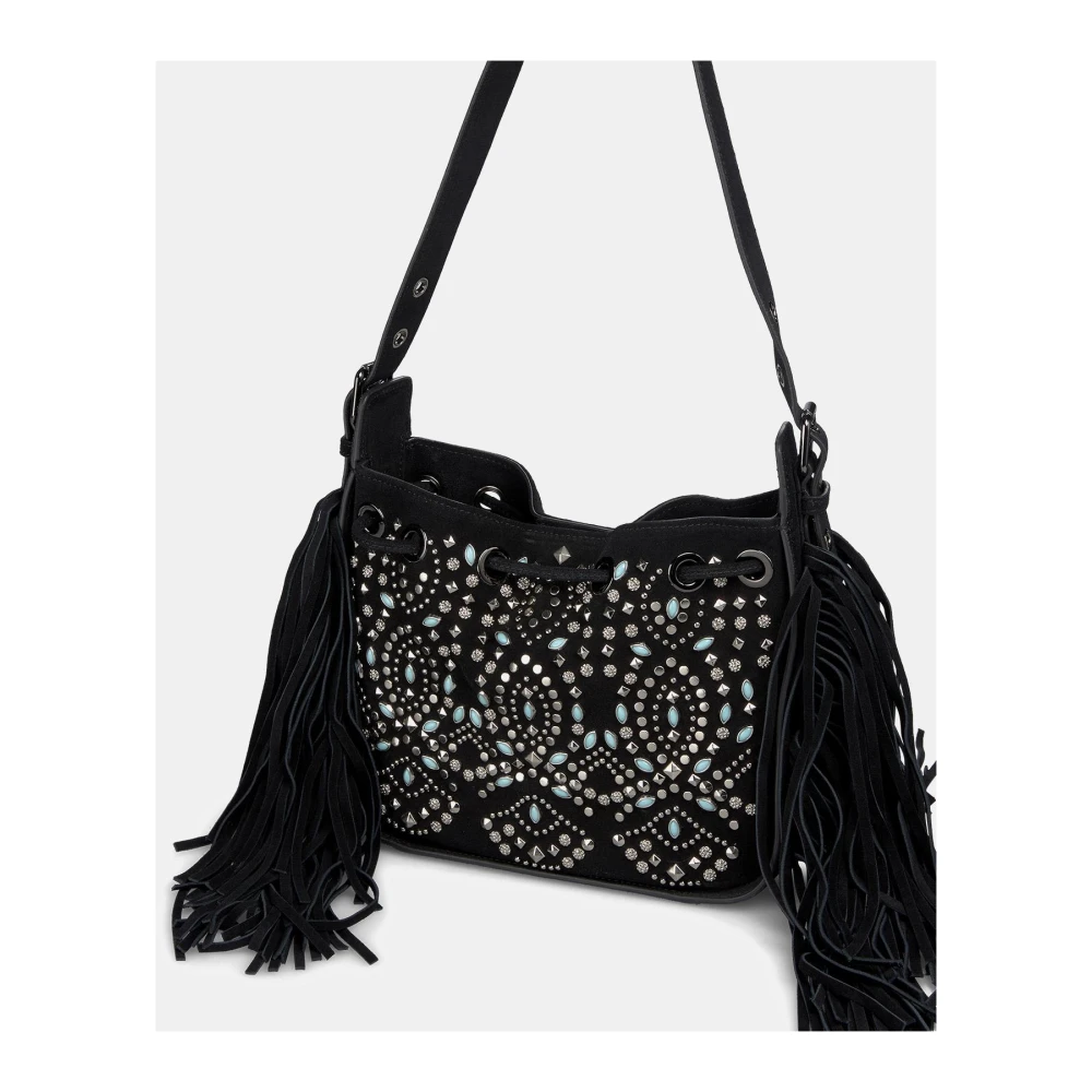 Alma en Pena Schoudertas studs Black Dames