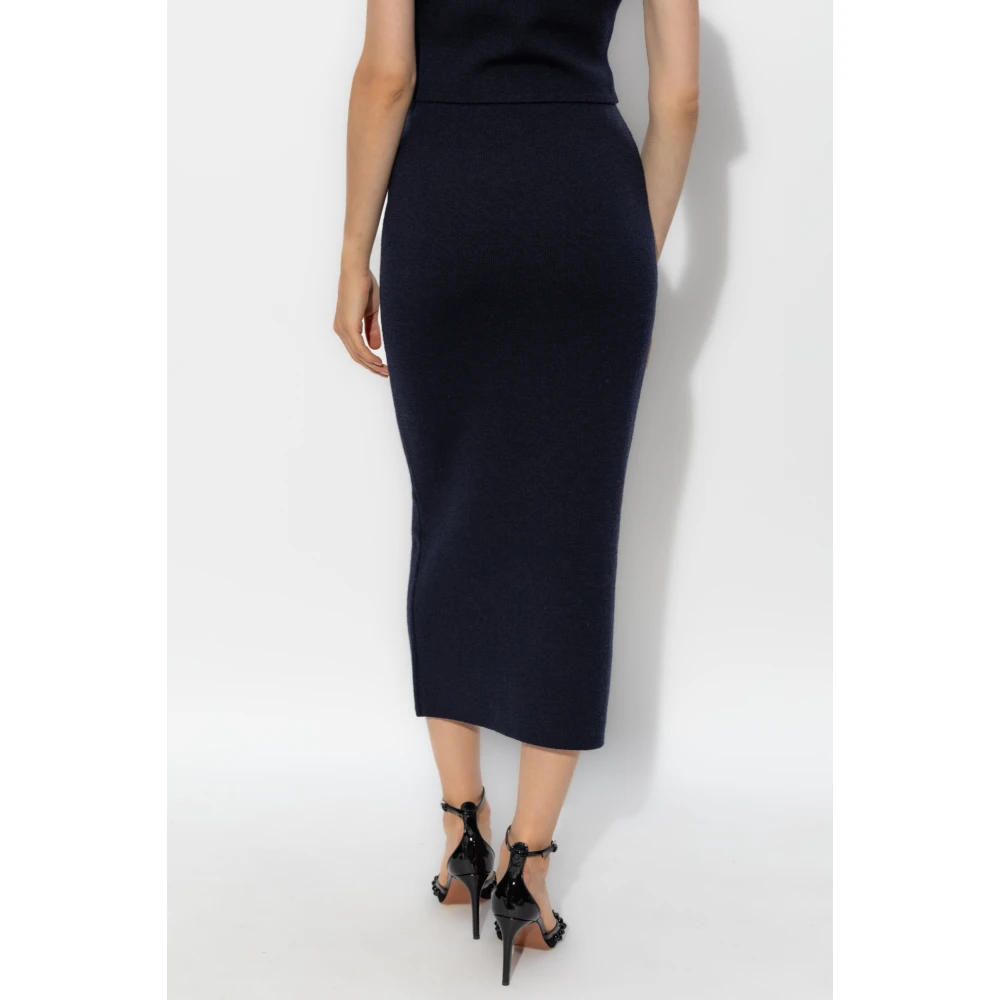 Self Portrait Rok met zakken Blue Dames