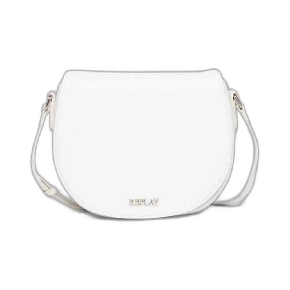 Replay Polyethyleen Handtas met Polyester Voering White Dames