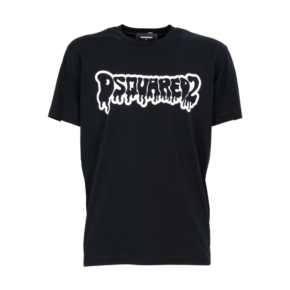 Dsquared2 Stijlvolle T-shirts voor Mannen en Vrouwen Black Heren