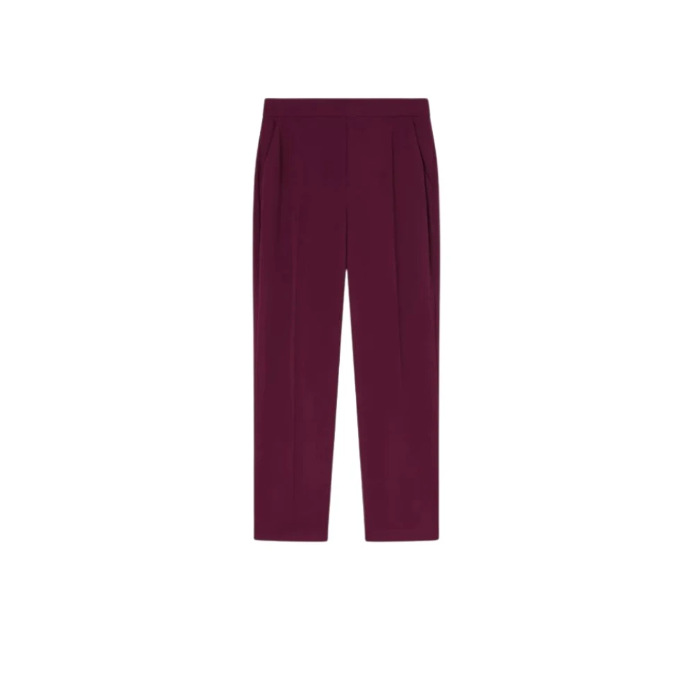 Pinko Cigarette Line Broek in Technische Stof Red Dames