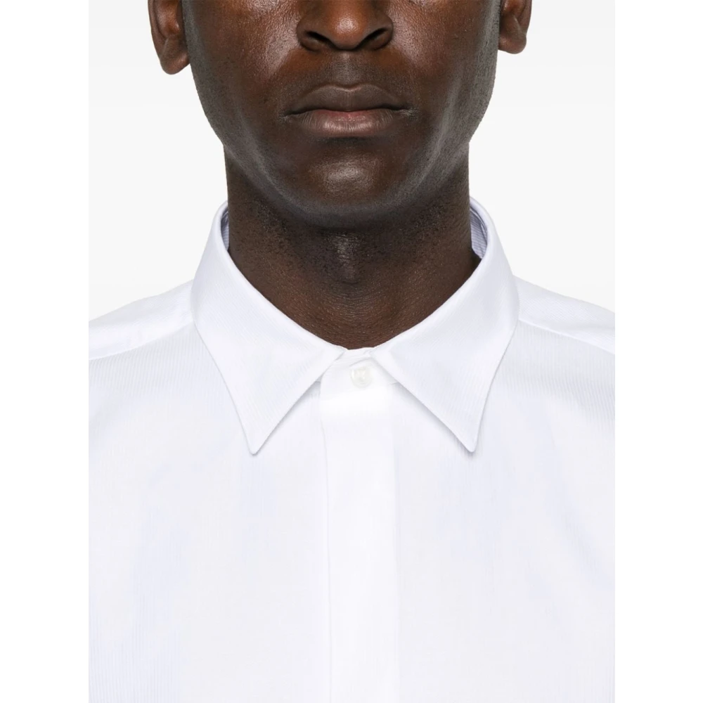 Saint Laurent Witte Overhemd met Puntkraag White Heren