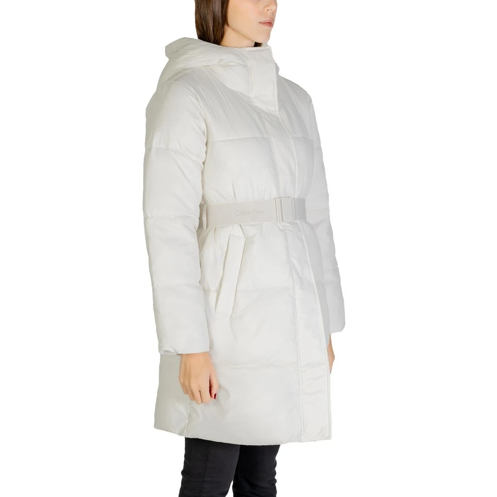 Calvin Klein Jeans Nylonjassen Mantels Herfst Winter Collectie Beige Dames