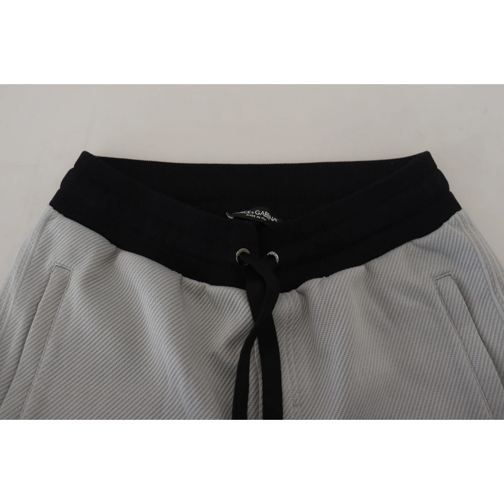 Dolce & Gabbana Elegante Grijze Jogger Broek Gray Heren