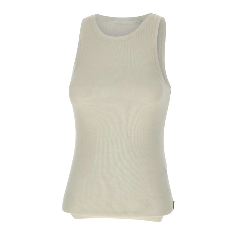 Remain Birger Christensen Witte Jersey Tank Top White Dames
